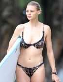 Kelly Rohrbach in Bikini and Swimsuit Surfing in Hawaii
