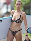 Kelly Rohrbach in Bikini and Swimsuit Surfing in Hawaii