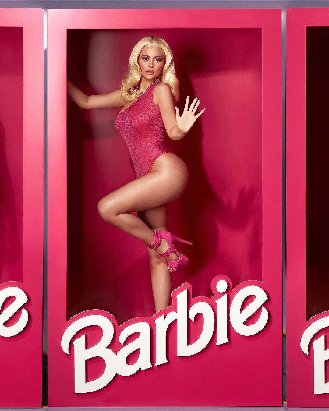Kylie Jenner Dressed as Barbie for Halloween