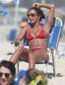 Lais Ribeiro on Ipanema Beach in Rio de Janeiro