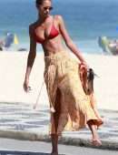 Lais Ribeiro on Ipanema Beach in Rio de Janeiro