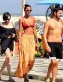Lais Ribeiro on Ipanema Beach in Rio de Janeiro