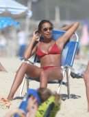 Lais Ribeiro on Ipanema Beach in Rio de Janeiro