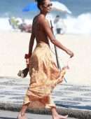 Lais Ribeiro on Ipanema Beach in Rio de Janeiro