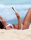 Lais Ribeiro in Bikini on Ipanema Beach in Rio de Janeiro