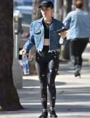 Lucy Hale Outside a Gym in Los Angeles