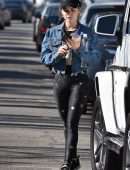 Lucy Hale Outside a Gym in Los Angeles