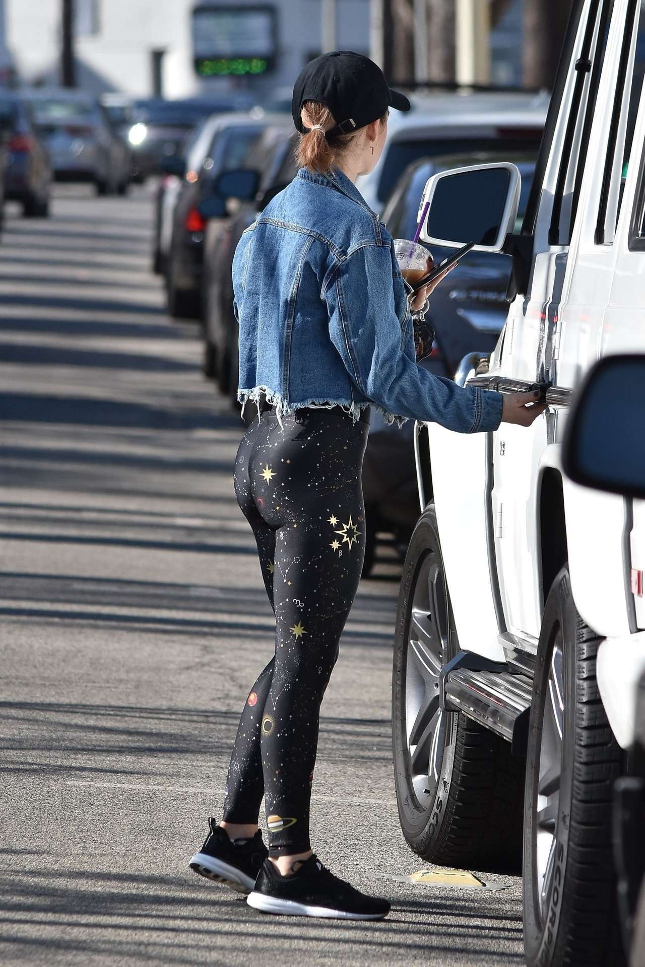 Lucy Hale Outside a Gym in Los Angeles