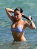 Madison Beer in Lavender Bikini at the Beach in Miami