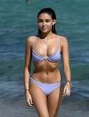 Madison Beer in Lavender Bikini at the Beach in Miami