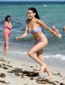 Madison Beer in Lavender Bikini at the Beach in Miami