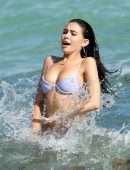 Madison Beer in Lavender Bikini at the Beach in Miami