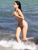 Madison Beer in Lavender Bikini at the Beach in Miami
