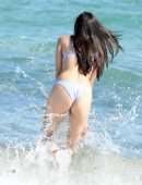 Madison Beer in Lavender Bikini at the Beach in Miami