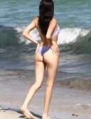 Madison Beer in Lavender Bikini at the Beach in Miami