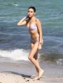 Madison Beer in Lavender Bikini at the Beach in Miami