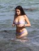 Madison Beer in Lavender Bikini at the Beach in Miami