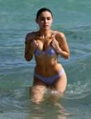 Madison Beer in Lavender Bikini at the Beach in Miami