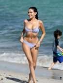 Madison Beer in Lavender Bikini at the Beach in Miami