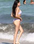 Madison Beer in Lavender Bikini at the Beach in Miami