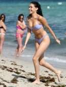 Madison Beer in Lavender Bikini at the Beach in Miami