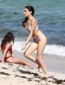 Madison Beer in Lavender Bikini at the Beach in Miami