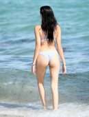 Madison Beer in Lavender Bikini at the Beach in Miami