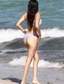 Madison Beer in Lavender Bikini at the Beach in Miami