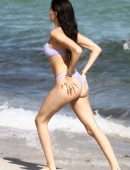 Madison Beer in Lavender Bikini at the Beach in Miami