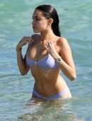 Madison Beer in Lavender Bikini at the Beach in Miami