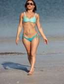 Maria Jade Booty in Blue Bikini at the Beach in Miami