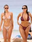 Natasha Oakley and Devin Brugman in Bikini on Bondi Beach in Sydney