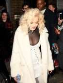 Rita Ora Cleavage at Notting Hill Arts Club in London
