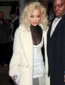 Rita Ora Cleavage at Notting Hill Arts Club in London