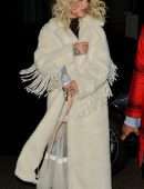 Rita Ora Cleavage at Notting Hill Arts Club in London