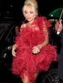 Rita Ora Leggy at Annabel’s Private Members Club in London