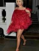 Rita Ora Leggy at Annabel’s Private Members Club in London
