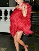 Rita Ora Leggy at Annabel’s Private Members Club in London