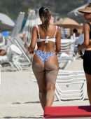 Sofia Jamora Booty Photoshoot Candids in Miami Beach