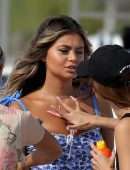 Sofia Jamora Booty Photoshoot Candids in Miami Beach