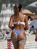 Sofia Jamora Booty Photoshoot Candids in Miami Beach