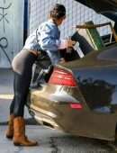 Vanessa Hudgens Booty in Tights, at a Local Vintage Store in Atwater Village