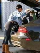 Vanessa Hudgens Booty in Tights, at a Local Vintage Store in Atwater Village