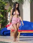Yazmin Oukhellou in Bikini on Holiday in Morocco