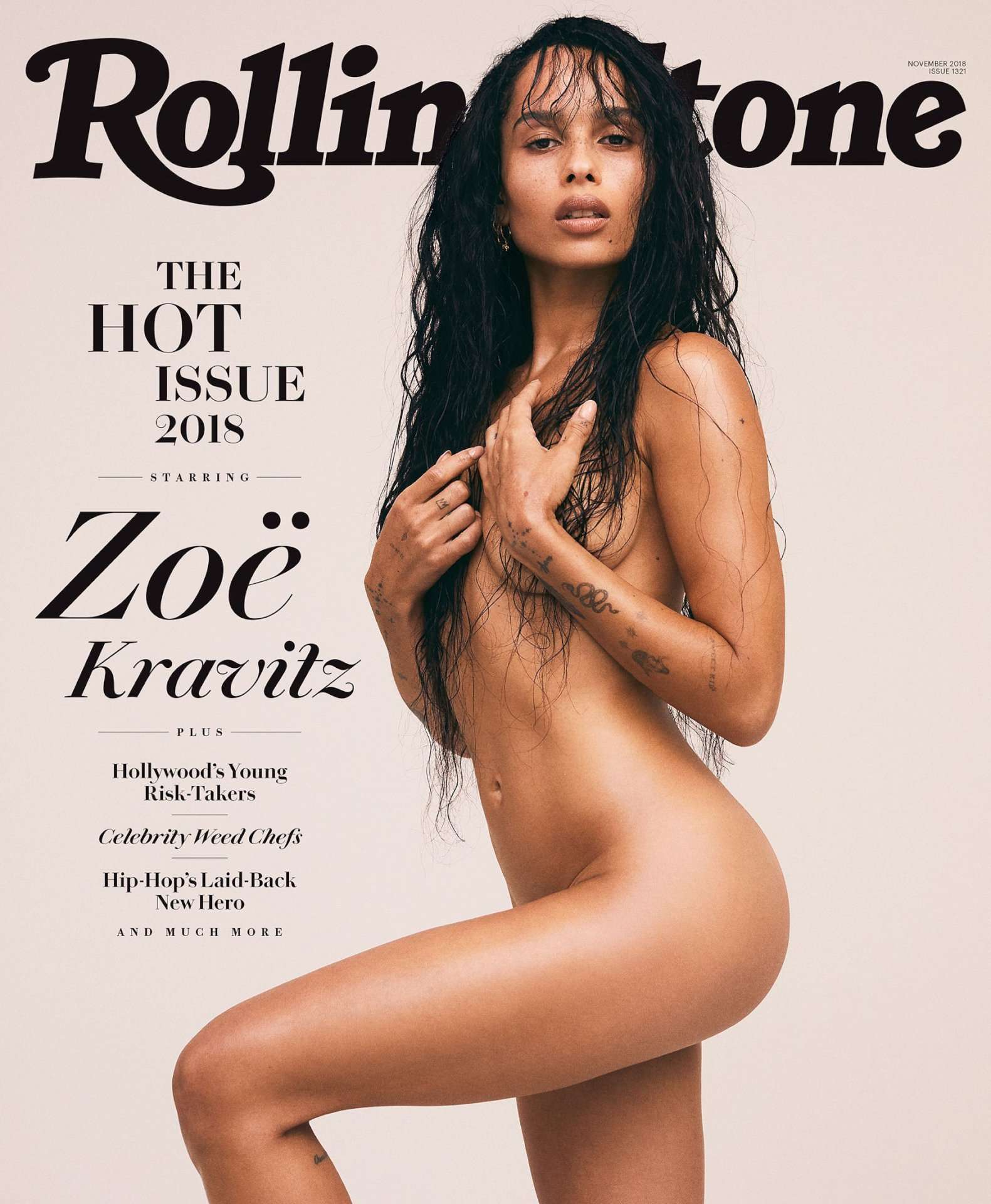 Zoe Kravitz in Rolling Stone Magazine Naked Photoshoot - November 2018