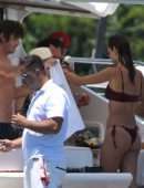 Alessandra Ambrosio in Bikini on a Yacht in Florianopolis