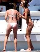 Alessandra Ambrosio in Bikini on a Yacht in Florianopolis
