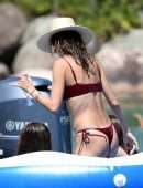 Alessandra Ambrosio in Bikini on a Yacht in Florianopolis