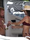 Alessandra Ambrosio in Bikini on a Yacht in Florianopolis