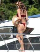 Alessandra Ambrosio in Bikini on a Yacht in Florianopolis
